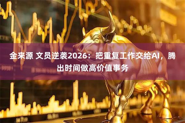 金来源 文员逆袭2026：把重复工作交给AI，腾出时间做高价值事务